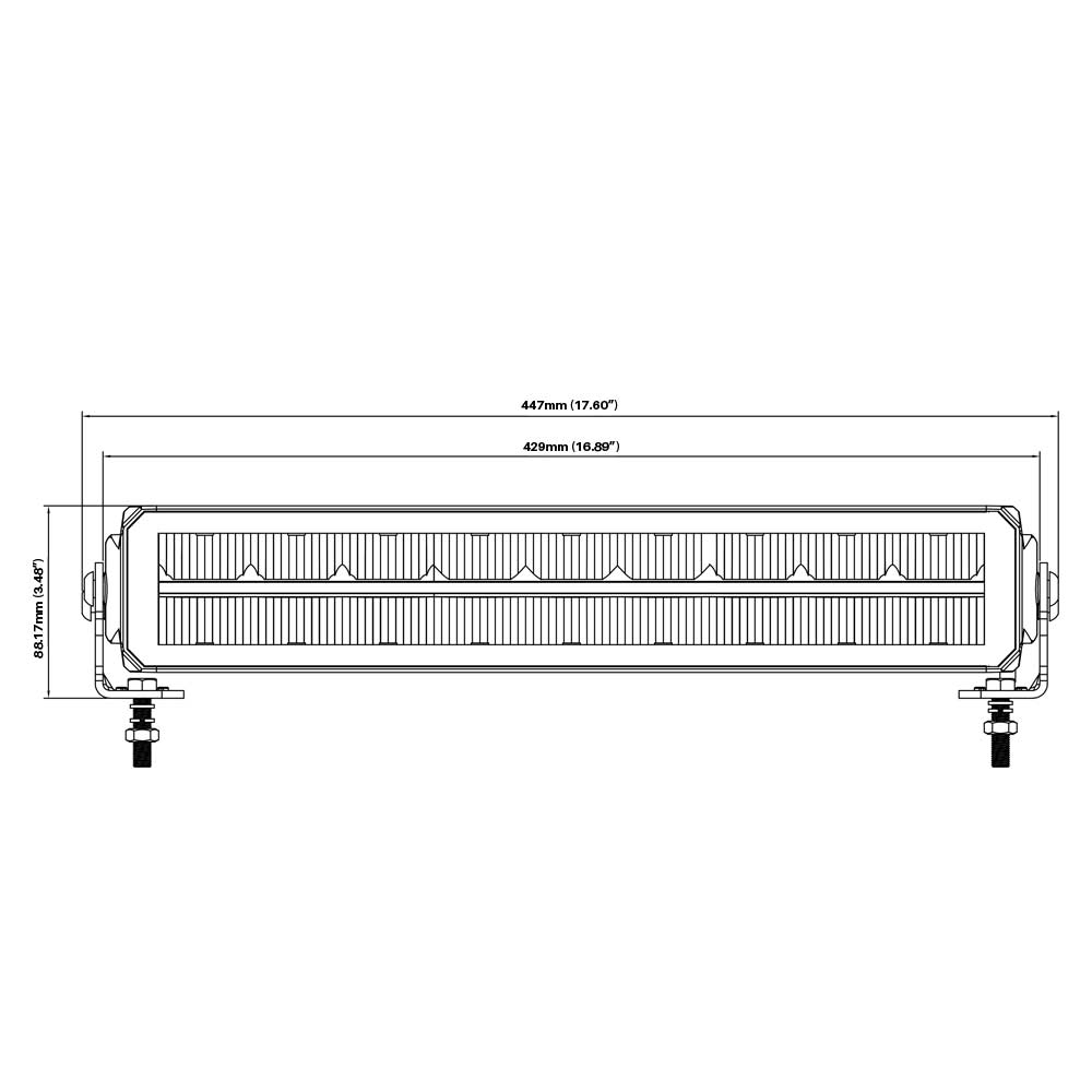 Barre Led 43 cm BOREMAN - LOT DE 2