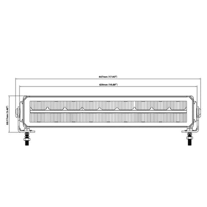 Barre Led 43 cm BOREMAN - LOT DE 2